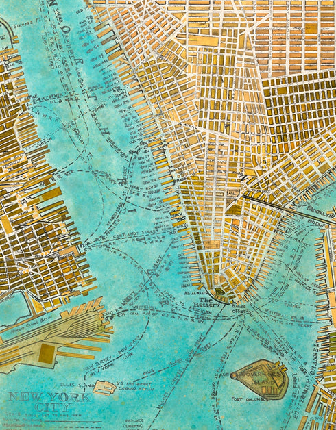 MANHATTAN MAP | limited edition print